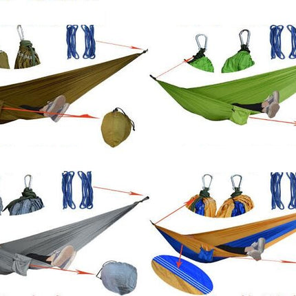 Ultralight Travel Camping Hammock Breathable Quick Dry Parachute Hammock for Outdoor Indoor Garden