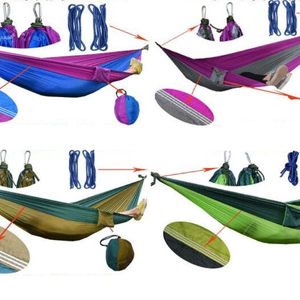 Ultralight Travel Camping Hammock Breathable Quick Dry Parachute Hammock for Outdoor Indoor Garden