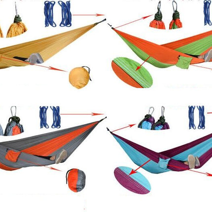 Ultralight Travel Camping Hammock Breathable Quick Dry Parachute Hammock for Outdoor Indoor Garden