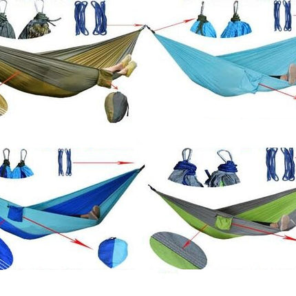 Ultralight Travel Camping Hammock Breathable Quick Dry Parachute Hammock for Outdoor Indoor Garden