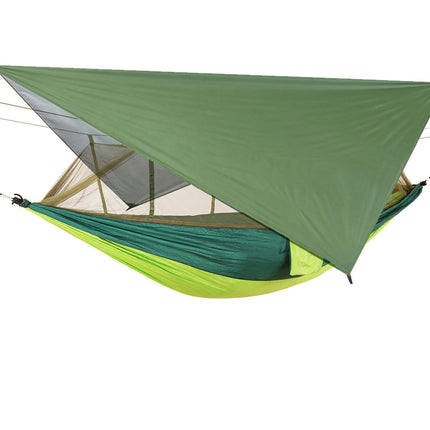 Camping Hammock with Mosquito Net and Rain Cover - Portable Double Travel Camping Hammock