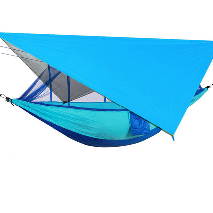 Camping Hammock with Mosquito Net and Rain Cover - Portable Double Travel Camping Hammock