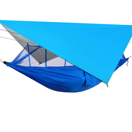 Camping Hammock with Mosquito Net and Rain Cover - Portable Double Travel Camping Hammock