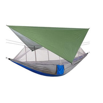 Camping Hammock with Mosquito Net and Rain Cover - Portable Double Travel Camping Hammock