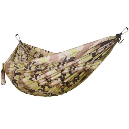 Camping Hammock Portable Parachute Hammock, Single or Double Nylon Travel Tree Hammock for Camping Hiking