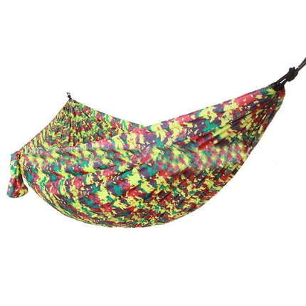 Camping Hammock Portable Parachute Hammock, Single or Double Nylon Travel Tree Hammock for Camping Hiking