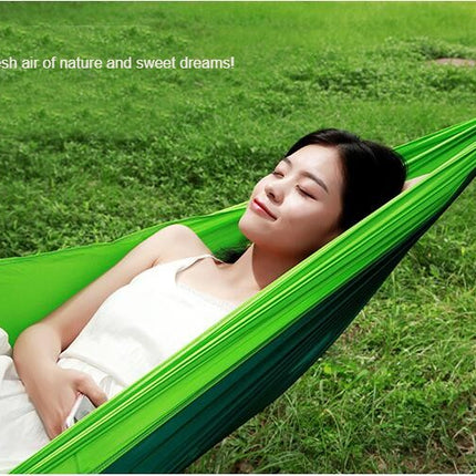 Single and Double Camping Dormitory Outdoor Leisure Parachute Fabric Hammock