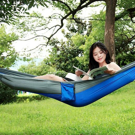 Single and Double Camping Dormitory Outdoor Leisure Parachute Fabric Hammock