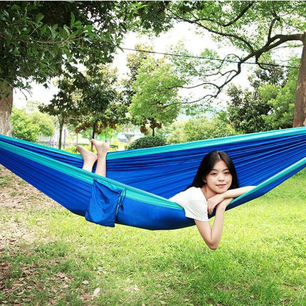 Camping Hammock-Portable Hammock Single or Double Camping Hammock for Outdoor, Indoor with Tree Str