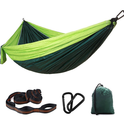 Camping Hammock-Portable Hammock Single or Double Camping Hammock for Outdoor, Indoor with Tree Str