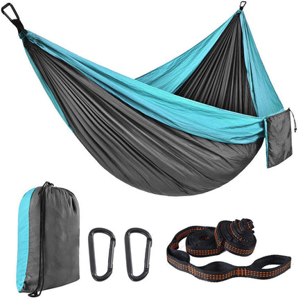 Camping Hammock-Portable Hammock Single or Double Camping Hammock for Outdoor, Indoor with Tree Str