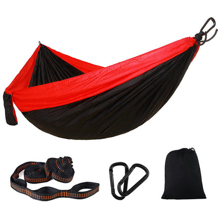 Camping Hammock-Portable Hammock Single or Double Camping Hammock for Outdoor, Indoor with Tree Str