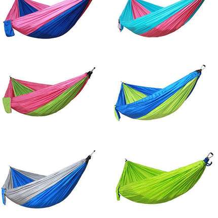 Hammock Portable Nylon Hammocks with Tree Straps Single Lightweigtht Hammock Swing for Outdoors