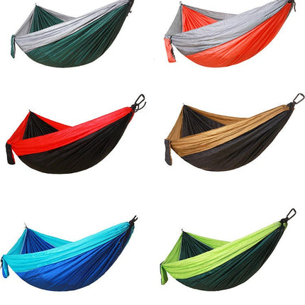 Hammock Portable Nylon Hammocks with Tree Straps Single Lightweigtht Hammock Swing for Outdoors