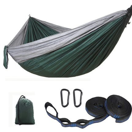 Single Double Camping Hammock 440lbs Lightweight Portable Nylon Hammock