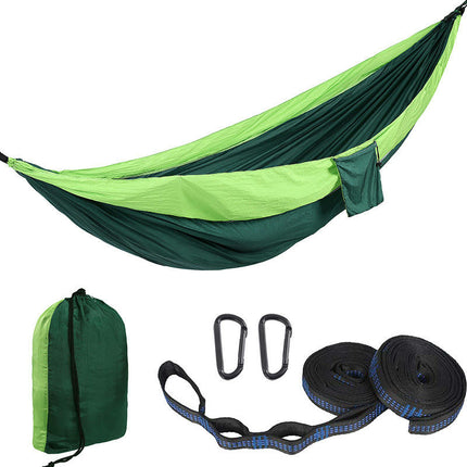 Single Double Camping Hammock 440lbs Lightweight Portable Nylon Hammock