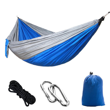 Single Double Camping Hammock 440lbs Lightweight Portable Nylon Hammock