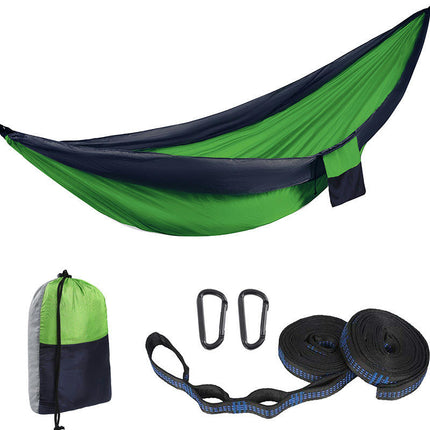 Single Double Camping Hammock 440lbs Lightweight Portable Nylon Hammock