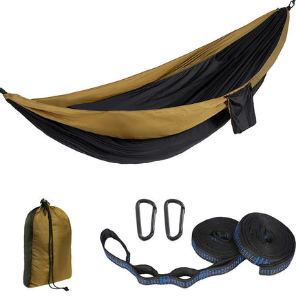 Single Double Camping Hammock 440lbs Lightweight Portable Nylon Hammock