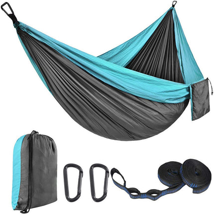 Single Double Camping Hammock 440lbs Lightweight Portable Nylon Hammock