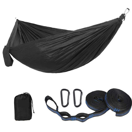 Single Double Camping Hammock 440lbs Lightweight Portable Nylon Hammock