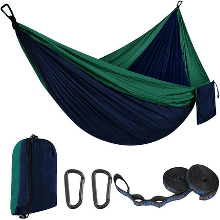 Single Double Camping Hammock 440lbs Lightweight Portable Nylon Hammock