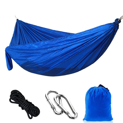 Single Double Camping Hammock 440lbs Lightweight Portable Nylon Hammock