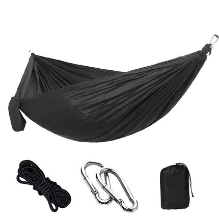 Single Double Camping Hammock 440lbs Lightweight Portable Nylon Hammock