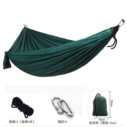 Single Double Camping Hammock 440lbs Lightweight Portable Nylon Hammock