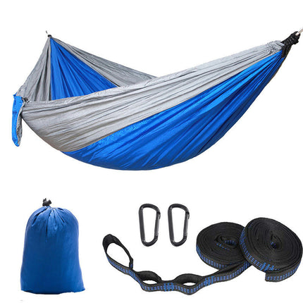 Single Double Camping Hammock 440lbs Lightweight Portable Nylon Hammock