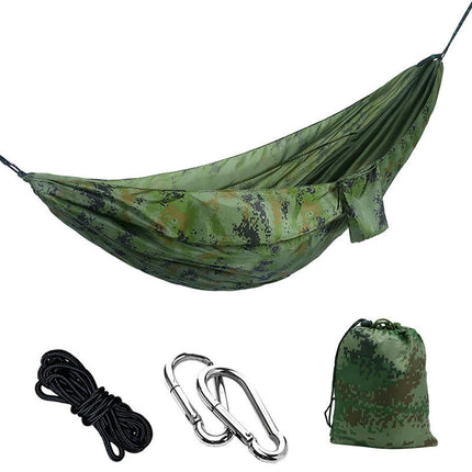 Single Double Camping Hammock 440lbs Lightweight Portable Nylon Hammock