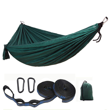 Single Double Camping Hammock 440lbs Lightweight Portable Nylon Hammock