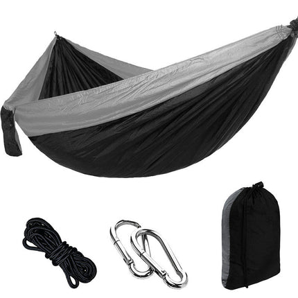 Single Double Camping Hammock 440lbs Lightweight Portable Nylon Hammock