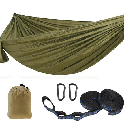 Single Double Camping Hammock 440lbs Lightweight Portable Nylon Hammock