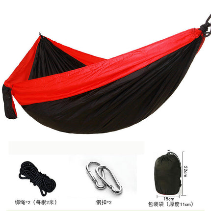 Single Double Camping Hammock 440lbs Lightweight Portable Nylon Hammock