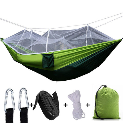 Camping Hammock with Mosquito Net - Ultra Lightweight Durable Double/Single Travel Hammock