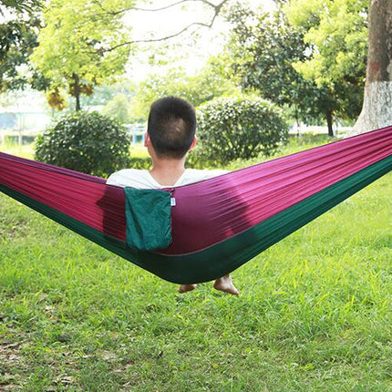 Single Double Camping Hammock 440lbs Lightweight Portable Nylon Hammock