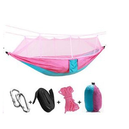 Camping Hammock with Mosquito Net - Ultra Lightweight Durable Double/Single Travel Hammock