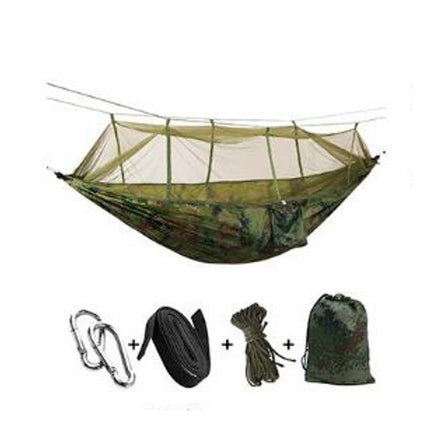 Camping Hammock with Mosquito Net - Ultra Lightweight Durable Double/Single Travel Hammock