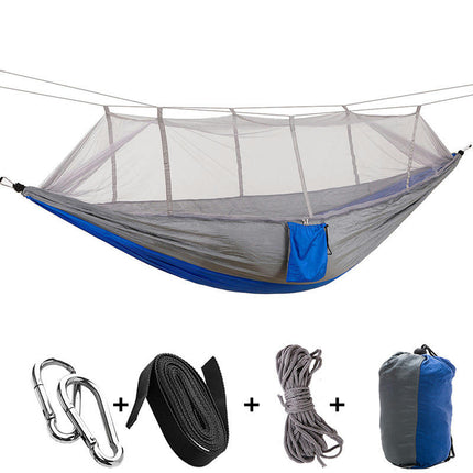 Camping Hammock with Mosquito Net-210T Quick-drying Parachute Nylon Lightweight Portable Travel Hammock