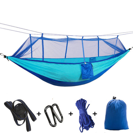 Camping Hammock with Mosquito Net-210T Quick-drying Parachute Nylon Lightweight Portable Travel Hammock