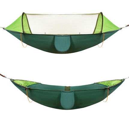 Camping Hammock with Mosquito Net - Lightweight Portable Hammock, Nylon Parachute Hammock with Bug Net