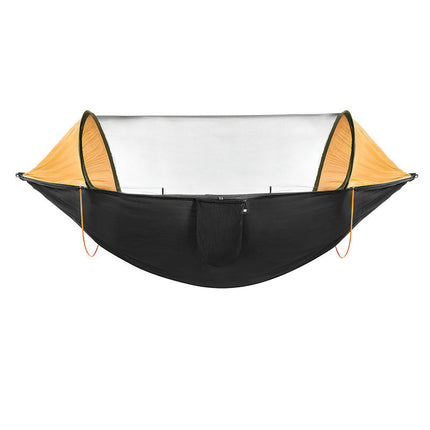 Camping Hammock with Mosquito Net - Lightweight Portable Hammock, Nylon Parachute Hammock with Bug Net