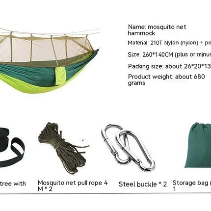 Outdoor Mosquito Net Hammock Camping with Mosquito Net Ultralight Nylon Double Camping Tent