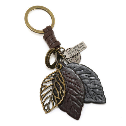 Genuine Leather keychain Universal Key Keychain Leather Key Chain Car keychain Men and Women