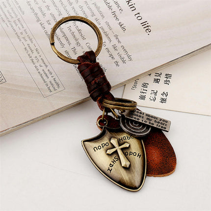 Keychain for Bag Key Ring Car Keychains, Punk Keychain Leather Keychains for Women And Men