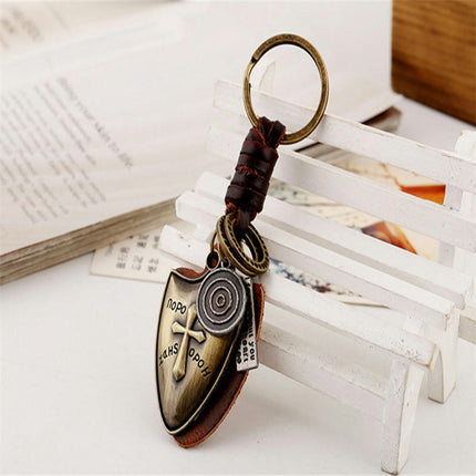 Keychain for Bag Key Ring Car Keychains, Punk Keychain Leather Keychains for Women And Men