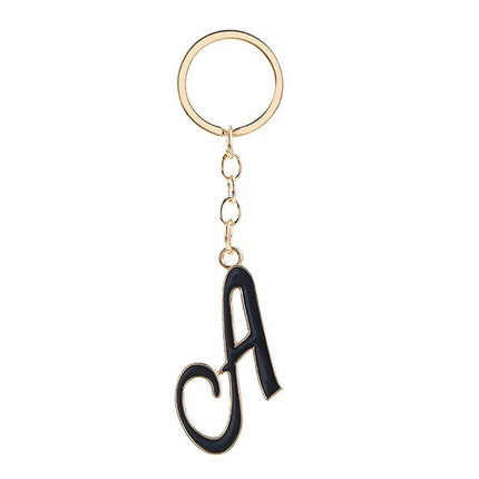 Letter Keychains for Women Purse Charms for Handbags Initial Alphabet Pendant with Key Rings