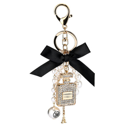 Pearl Keychains Cute Purse Charms Car Key Chains Bag Accessories for Women Pendant Keyrings