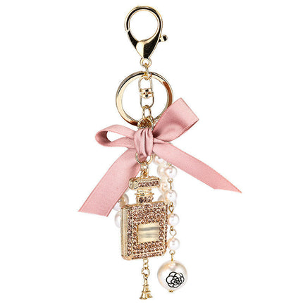 Pearl Keychains Cute Purse Charms Car Key Chains Bag Accessories for Women Pendant Keyrings